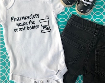 Body de bebé farmacéutico ® Divertido mono de una pieza para bebé Ropa de ducha Ropa
