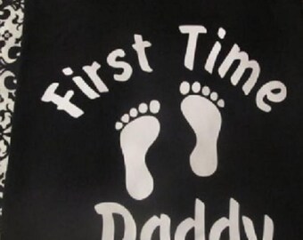 Erstes Mal Papa T-Shirt: Neuer Papa Geschenk, Krankenhaus Shirt Kreißraum