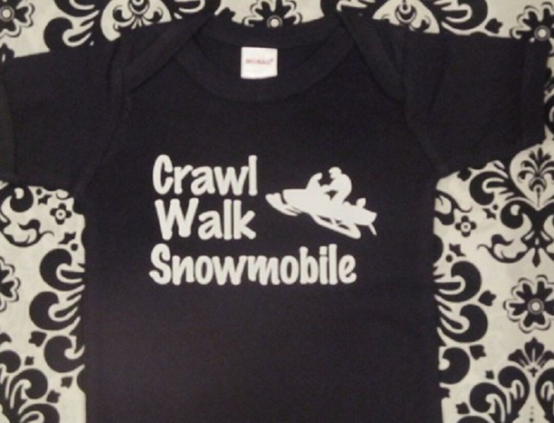Snowmobile Baby Crawl Walk Snowmobile Infant Snowmobile Etsy