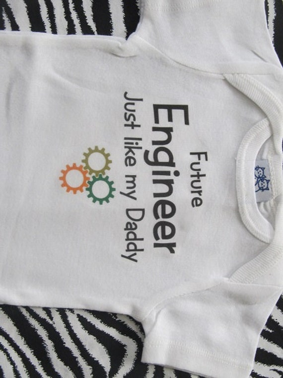 Inktastic My Daddy Is An Engineer Infant Creeper Dad Engineering Cute Kids Job