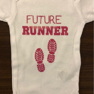 Running baby onesie ® - future runner - infant one piece bodysuit - clothes clothing shower gift - jogger