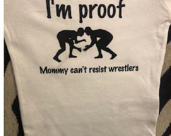 Wrestle Baby Onesie® - Daddy's wrestling buddy - Mommy wrestle baby - Wrestle bodysuit - Wrestle baby boy - Infant wrestle shirt