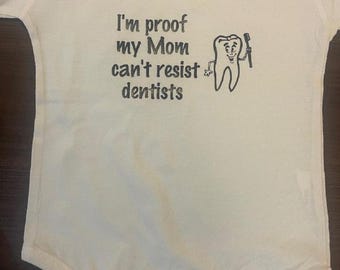 Grenouillère bébé dentiste rigolote ® Body une pièce drôle pour bébé maman papa
