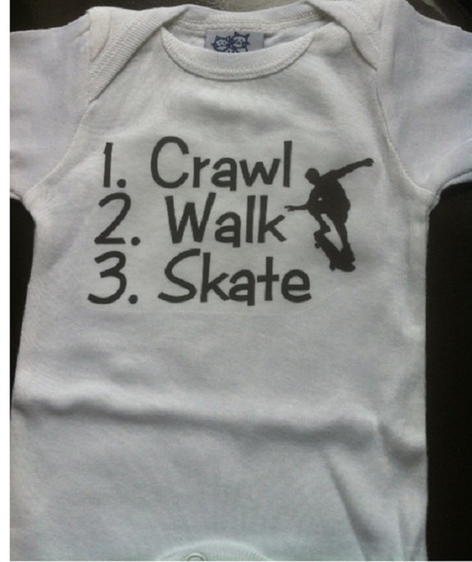 Skater Onesie ® Skateboard Onesie ® Crawl Walk Skateboard Etsy