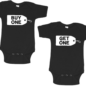 Ein passender Zwillings-Baby-Strampler - passender passender Zwillings-Baby-Strampler - Mädchen - einteiliger Body Jungen - Duschgeschenk - Kleidung, Kleidung und ein Accessoire