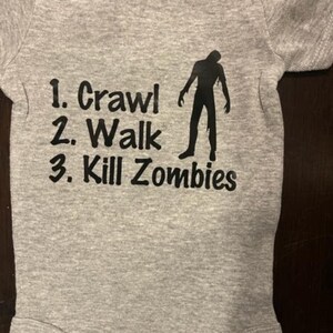zombie baby onesie ® - infant one piece bodysuit - shower gift - clothes clothing - boy girl - Halloween clothes clothing
