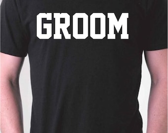 Camiseta de novio, camiseta de luna de miel, camiseta de despedida de soltero, camisetas divertidas para nuevo esposo