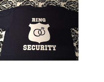 Camiseta de seguridad con anillo personalizado para boda, para niños pequeños y jóvenes