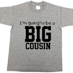 New big cousin toddler shirt - family announcement kids t-shirt -boys girls youth tee tshirt - clothes clothing gift