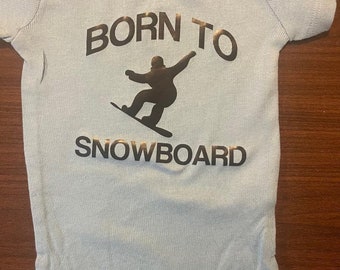 Snowboard baby onesie® - Born to snowboard - Snowboard Onesie® - Snowboard baby shower - Future snowboarder - Snowboard infant one piece