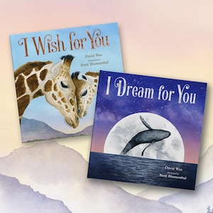 Regalo para baby shower / Juego de libros inspiradores para niños o nuevos padres / Regalo emotivo para padres / Te deseo + Sueño contigo