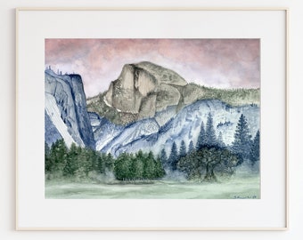 Yosemite National Park, Yosemite Park, Yosemite Print, Yosemite Art, Yosemite Wall Art, Original Yosemite Print, Yosemite Park Print