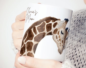 Braver Mug Gift for Her Gift for Him keep your feet on the Inspirational giraffe gift coffee Mug giraffe lovers gift Empowering Quote