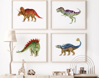 Dinosaur Prints, Dinosaur Print, Kids Dinosaur Print, Dinosaur Print Kids, Gift For Kids, Gifts For Kids, Dinosaur Art, Kids Dinosaur Prints