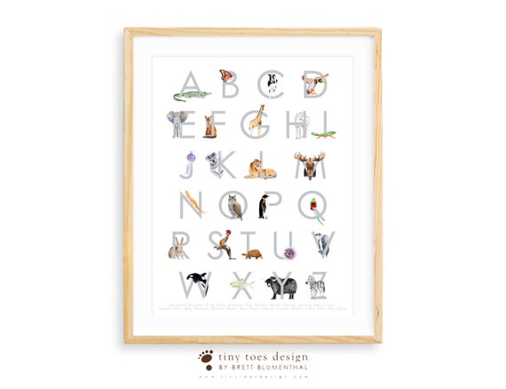 alphabet nursery art