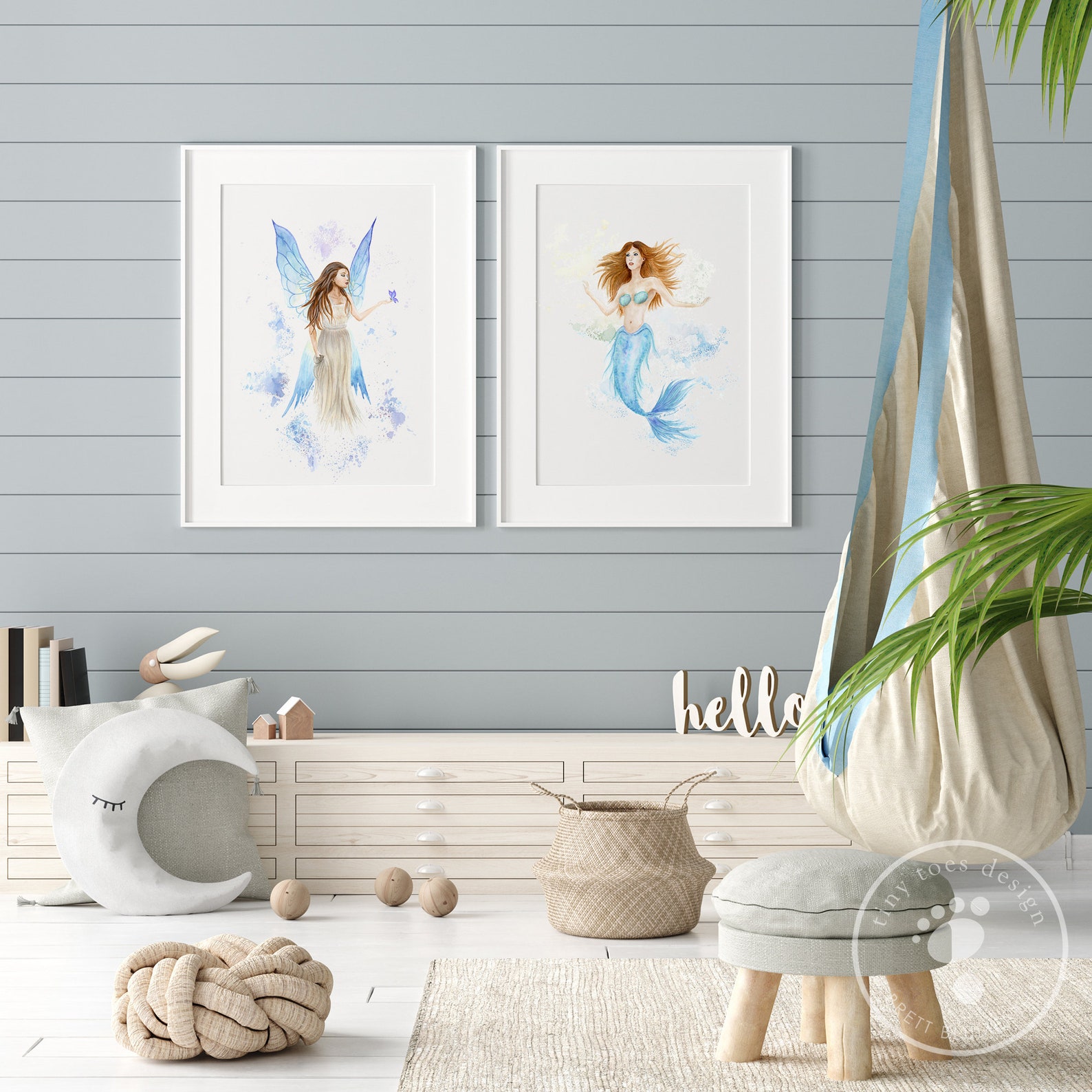 Fairy Painting, Fairy Nursery Print, Fantasy Wall Art, Fairy Watercolor ...