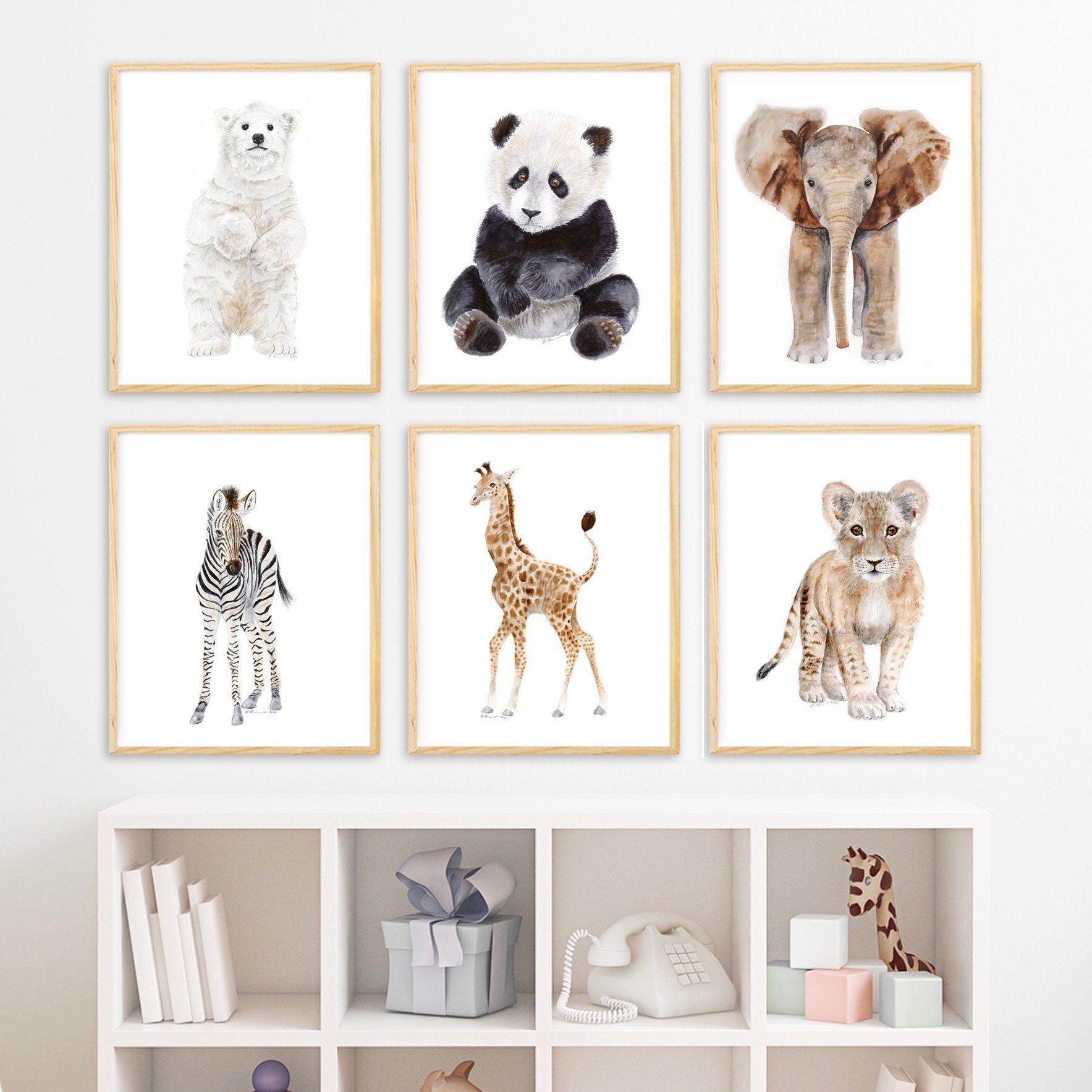Nursery Decor Animal Nursery Prints Zoo Animal Wall Art Etsy Canada