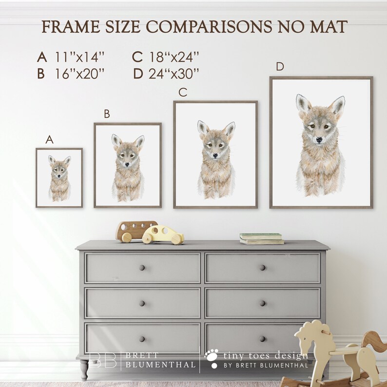Framed Farm Nursery Art Set - Barnyard Animal Nursery Prints - Baby Animal Prints - Framed Farm Animal Prints - Set of 4 - Choice of Animals image 7