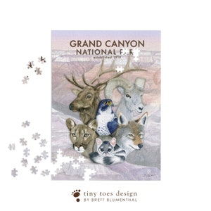 Grand Canyon National Park Puzzle, Arizona Puzzle Gift, Arizona Wildlife, Unique Family Holiday Present, 252, 500, 1000 Piece Jigsaw Puzzle