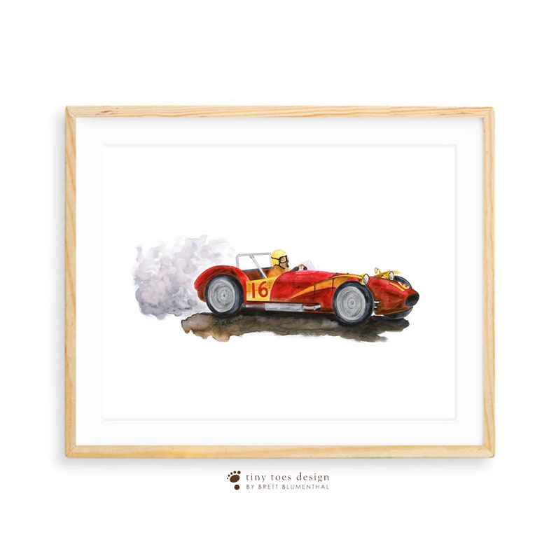 Race Car Wall Art Toddler Boy Playroom Decor Car Nursery Etsy