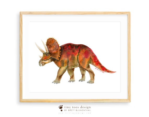 Impresión de arte de Pared Dinosaurio Apatosaurio Enmarcado
