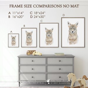 Set of 4 - Framed Nursery Art - Baby Animal Prints - Safari Nursery Print Set - Framed Animal Prints - Elephant - Giraffe - Lion - Zebra image 5