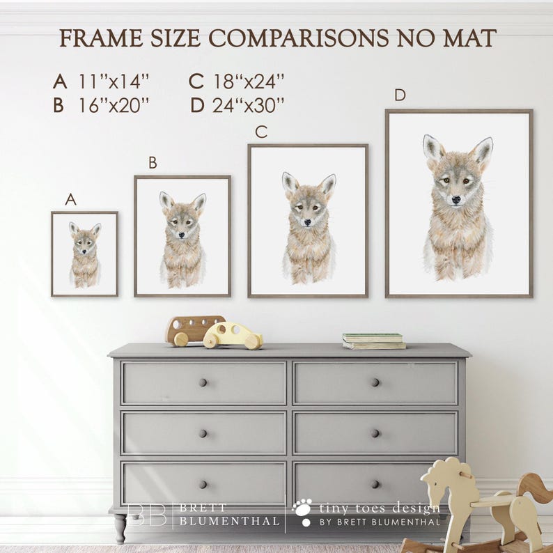 Set of 4 - Framed Nursery Art - Baby Animal Prints - Safari Nursery Print Set - Framed Animal Prints - Elephant - Giraffe - Lion - Zebra image 5