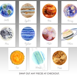 Space Prints, Outer Space Print Set of 4, Kids Space Prints, Space ...