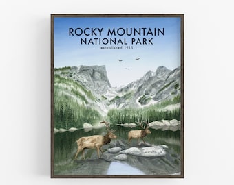 Rocky Mountain National Park Wall Art, Dream Lake Print