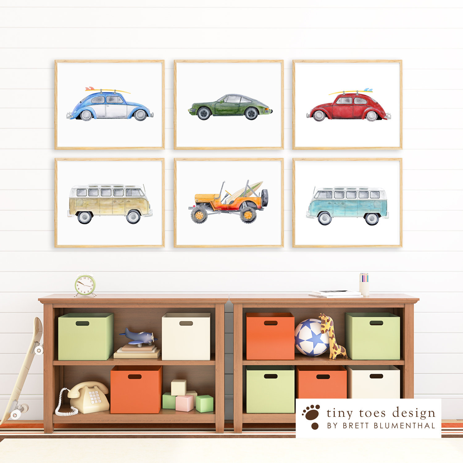 Vintage Car Print Set Car Prints Car Watercolors Vintage Etsy