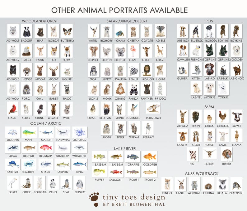 Set van 4 prints met boerderijdieren, muurdecoratie in boerderijstijl voor de kinderkamer. afbeelding 4