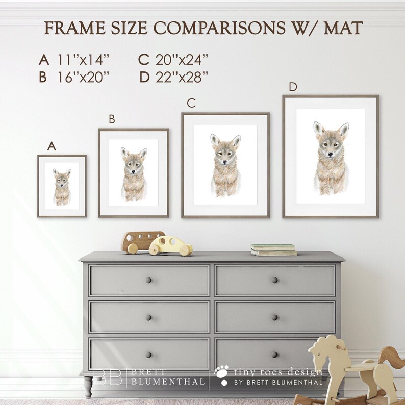 Set of 4 - Framed Nursery Art - Baby Animal Prints - Safari Nursery Print Set - Framed Animal Prints - Elephant - Giraffe - Lion - Zebra image 4