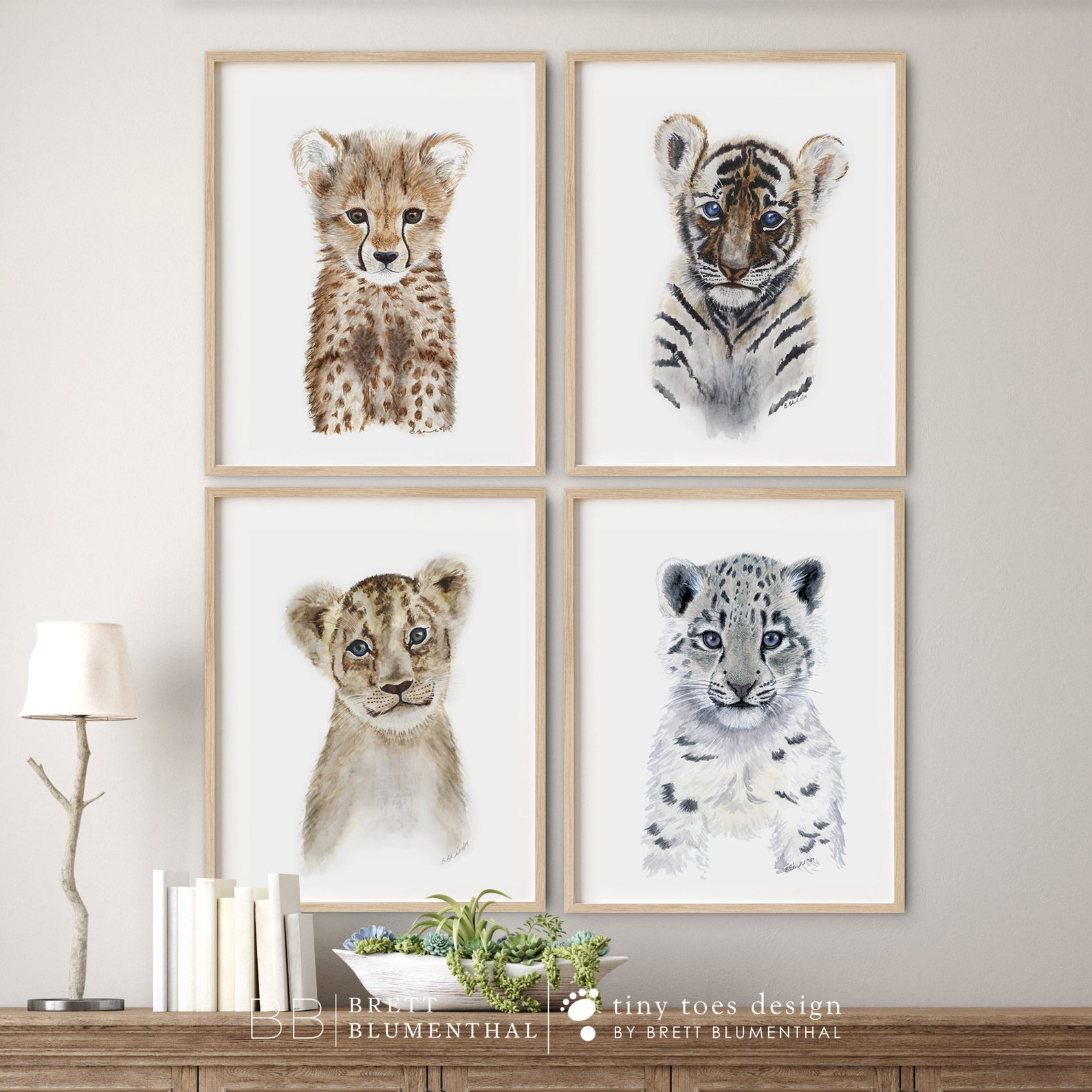 Cheetah Nursery Print, Watercolor Safari Wall Art - Etsy