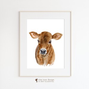 a picture of a brown cow with a white background