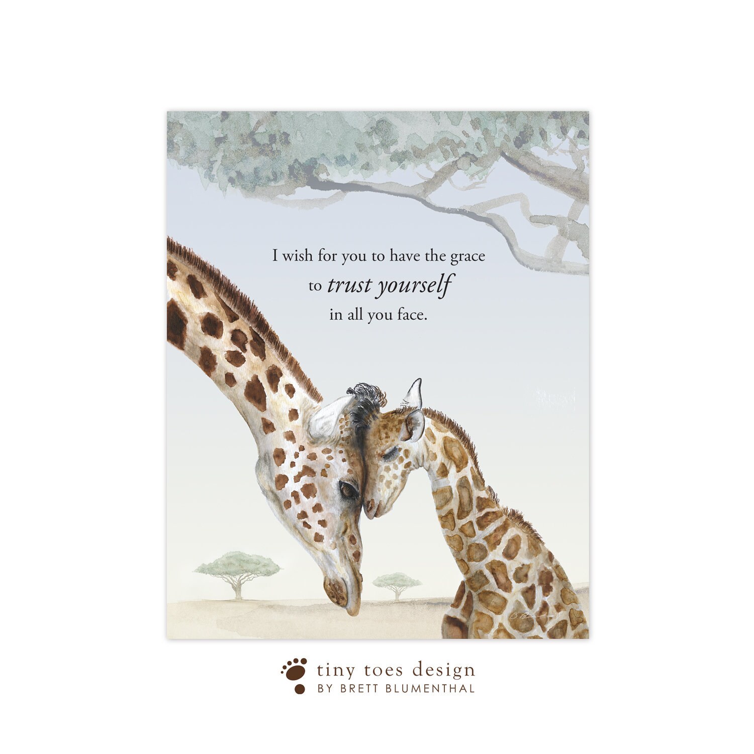 Giraffe Nursery Art, Mom and Baby Giraffe, Baby Gift, Confidence Quote,  Giraffe Present, Baby Room Decor, Giraffe Art, Safari Nursery Print - Etsy, image size:1500x1500