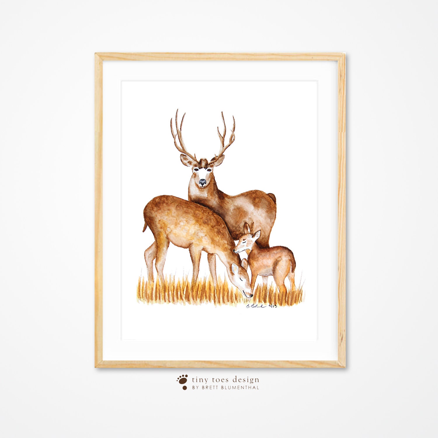 deer nursery art