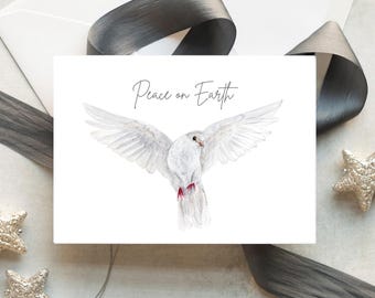 Peace Dove Holiday Cards – Hanukkah & New Year Greeting Card Set