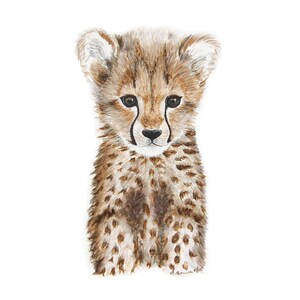 Safari-Kinderzimmerdeko, Wähle deine Babytiere, 6er-Set Kunstdrucke Bild 2