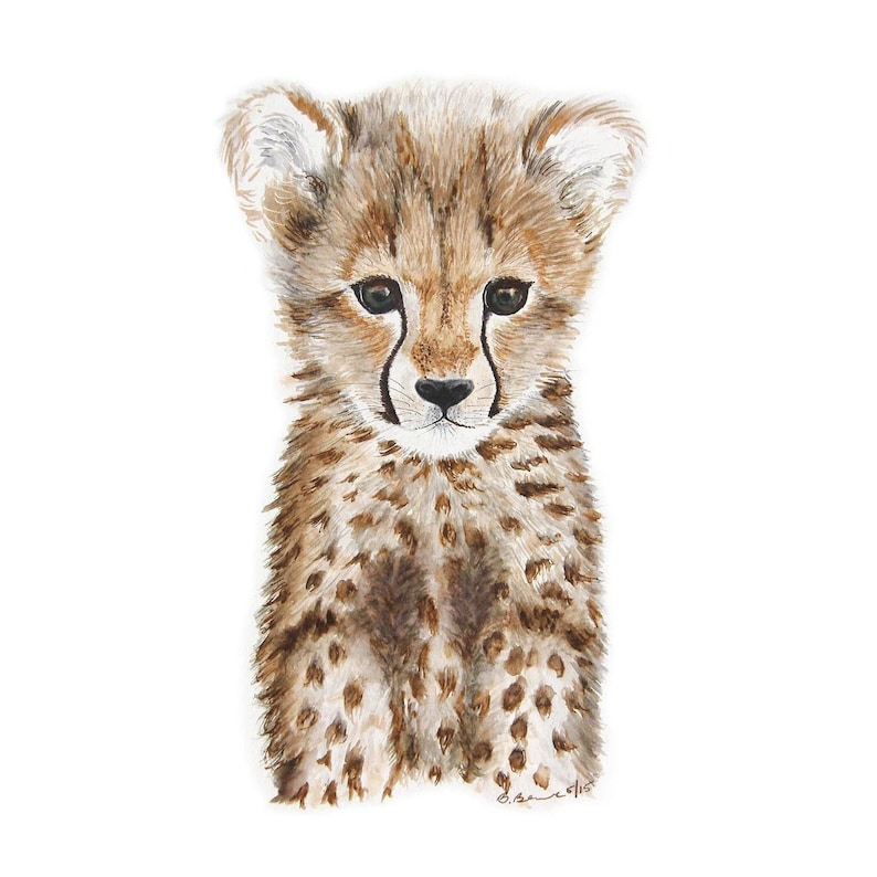 Safari-Kinderzimmerdeko, Wähle deine Babytiere, 6er-Set Kunstdrucke Bild 2