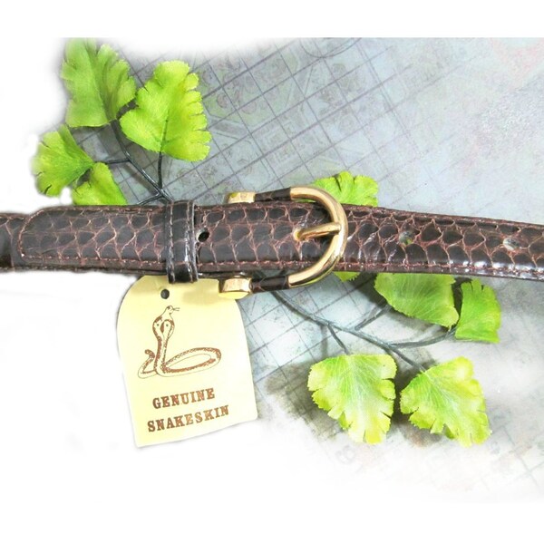 snake skin belt  - skinny belt - thin belt ,dress belt, Women's belt, Fashion Accessories, Stylish Belt,   # 218