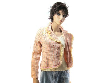 Ladies Blazer - casual jacket - Alter Couture clothing - one of a kind jacket -   Size Small,   # 31