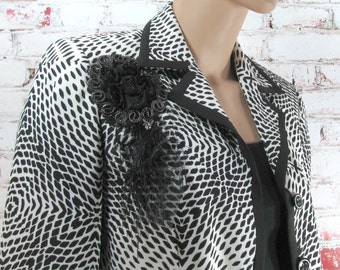 fashion Jacket - Women's jacket - one of a kind jacket - couture jacket -Roth LeCover , Size 8 P