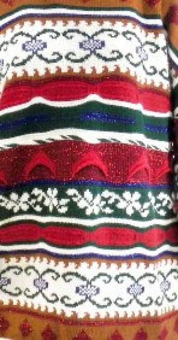 Vintage winter sweater women -Vintage long sleeve… - image 5