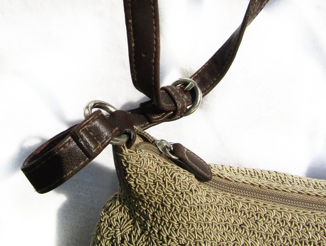 intage crochet purse, Tan Brown Handbag- Small purse bag -summer handbag, Stylish purse,  Boho Chic purse -  # 25, Foto 3 von 5