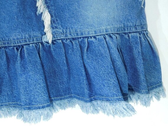 patchwork Denim Skirt-Upcycled Women's Jean Skirt… - image 4