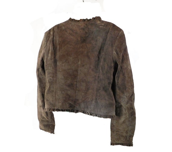 Vintage suede jacket, Vintage Suede Brown Blazer … - image 6