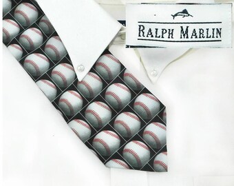 vintage Ralph Marlin tie, Vintage 1990s Men's Tie -sports necktie - designer wide tie , suit office necktie, gift for him, # T 114