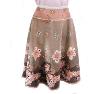 Bohemian skirt - Romantic Skirt -Boho skirt -  pink skirt  - Spring skirt  - Size 14    # 16
