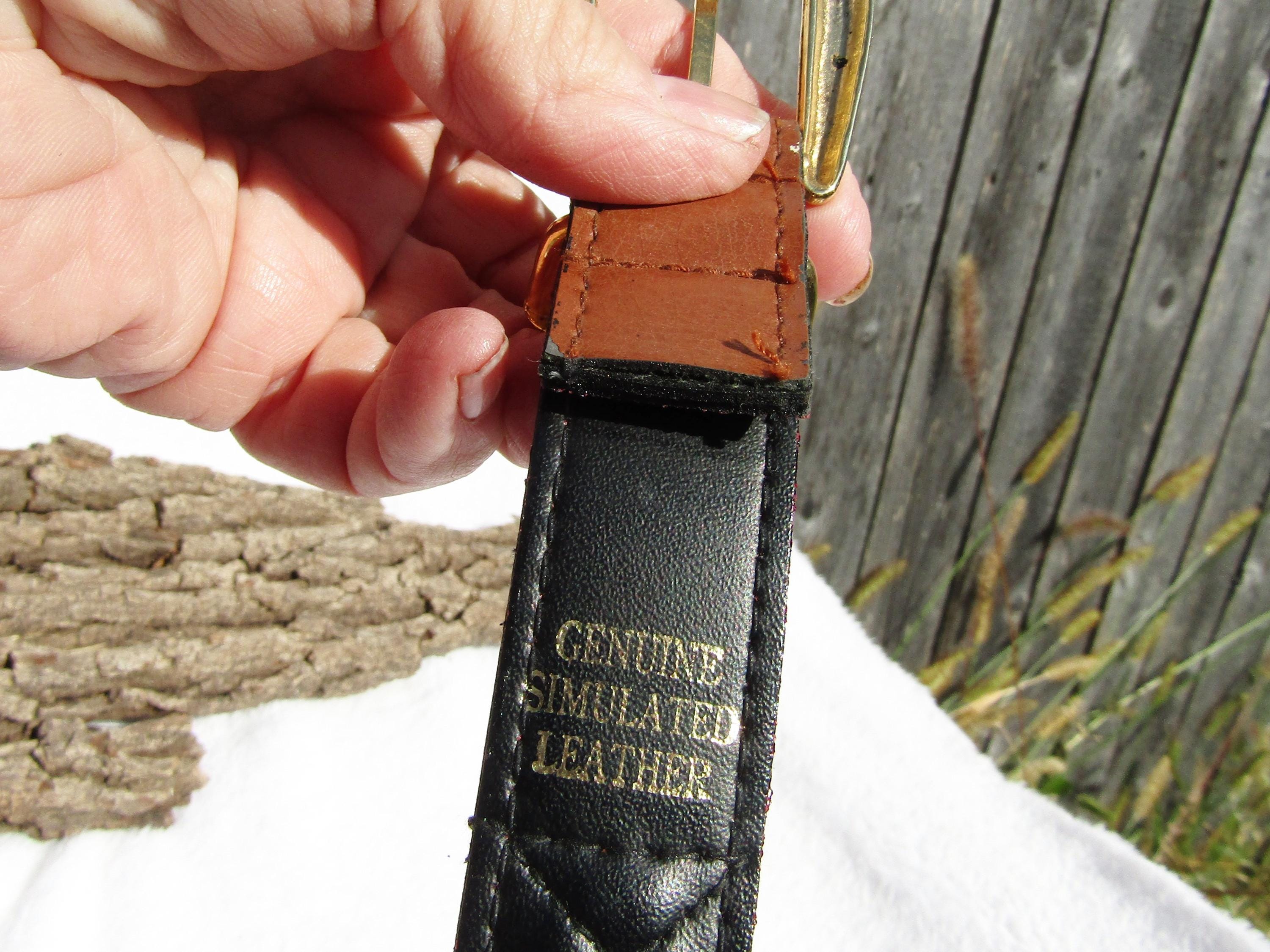 Vintage Wooden Bead Belt -genuine Leather Trim Belt -belt  display picture 3