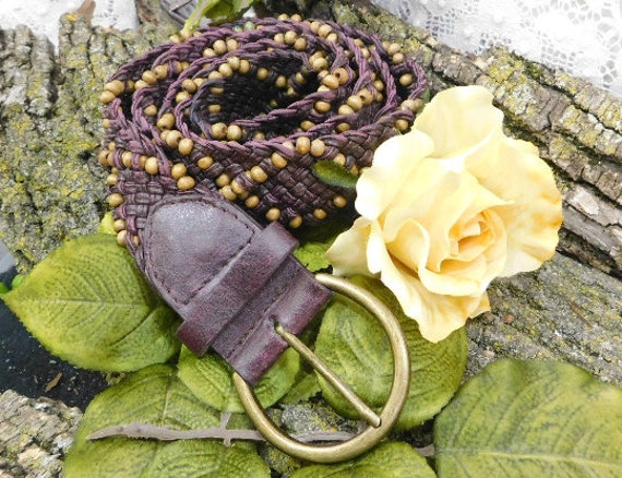 Beaded Hippie belt Boho Beaded Rope Belt – Hipster Row main image 2